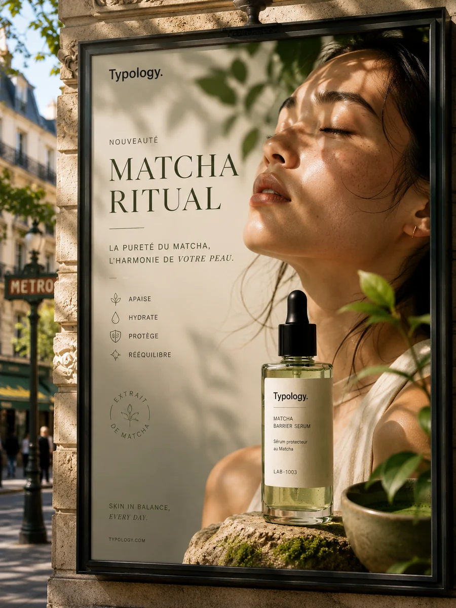 Affiche Typology Matcha Ritual portrait